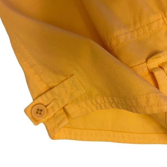 Talbots Pale Yellow Cropped Pants with Button Hem Size 12 Petite - Picture 10 of 16